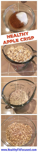 Healthy Baked Apple Crisp, www.HealthyFitFocused.com, Julie Little Fitness