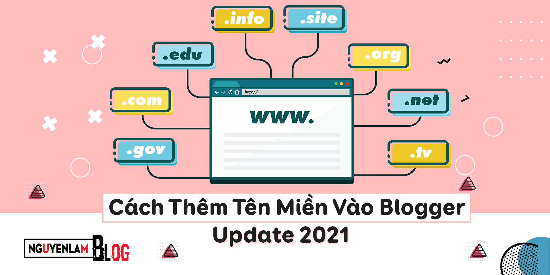 Nguyễn Lâm Blog - Cách Thêm Tên Miền Vào Blogger Update 2021