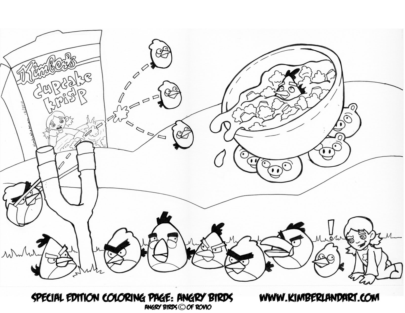 Angry Bird Space Coloring Pages