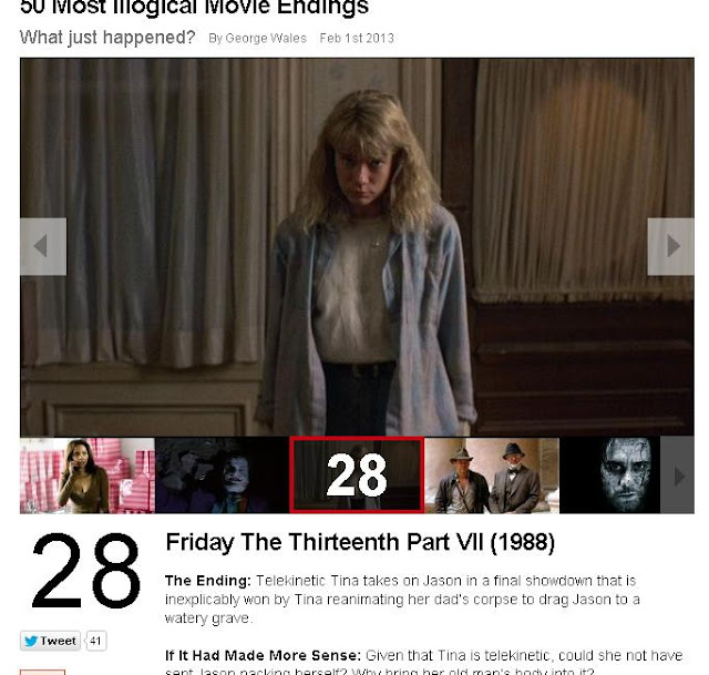 Friday The 13th Ranked In Top 50 Most Illogical Movie Endings