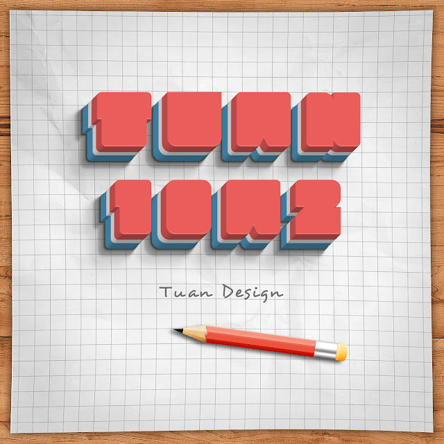 PSD Hiệu ứng chữ Eraser