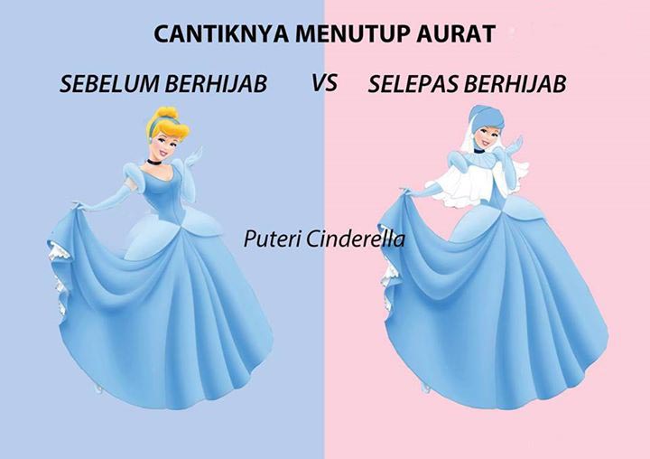 Lihatlah, betapa cantiknya jika para putri dalam dongeng 