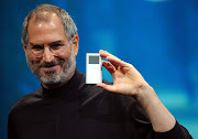 Steve Jobs as he introduces the new Apple II in Cupertino, Calif