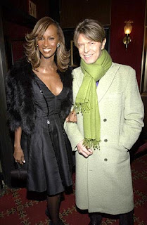 Iman and David Bowie