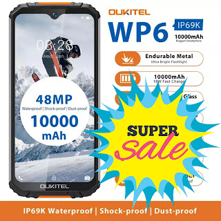 34% Discount on OUKITEL WP6 IP68 Rugged Waterproof Smartphone