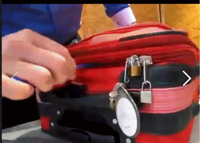 Luggage Theft : Break into and reseal a locked suitcase demonstration