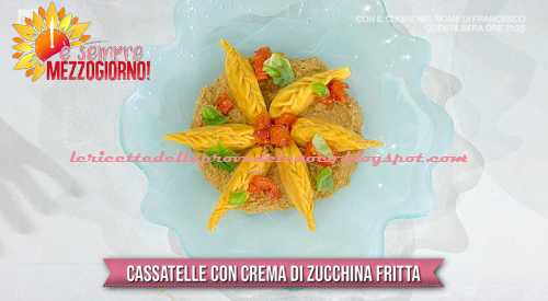Cassatelle con crema di zucchina fritta ricetta Fabio Potenzano