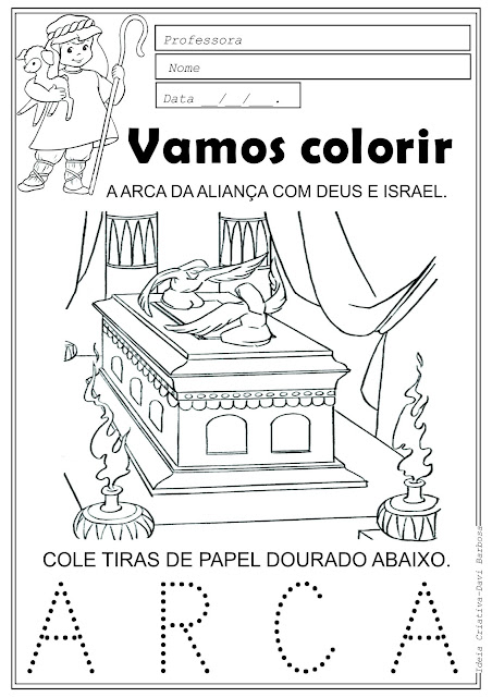 Desenho da Arcada Aliança entre Deus e Israel