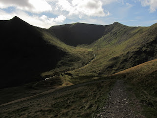 Catstycam and Helvellyn above Brown Cove