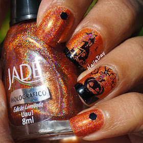 NailaDay: Adventures in Stamping Sunday Stamping: Jade Uau! with Halloween stamping