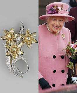 Diamond Daffodil Brooch of Queen Elizabeth II