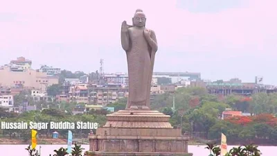 Hussain Sagar Buddha Statue in Hyderabad