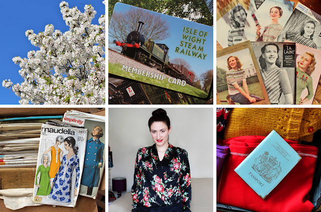 The Butterfly Balcony - Wendy's Week - Patterns & Packing Beautiful Spring Blossom // Officially a geek // Lots of new old knitting patterns // A gift of sewing patterns // My Anderson Blouse // Packing for a trip