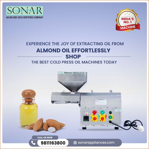 Sonar Appliances: Your Go-To Destination for Cold Pressed Oil Machines