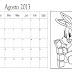 Dibujo del mes de Agosto 2013 para colorear