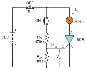 Rangkaian Thyristor (SCR)