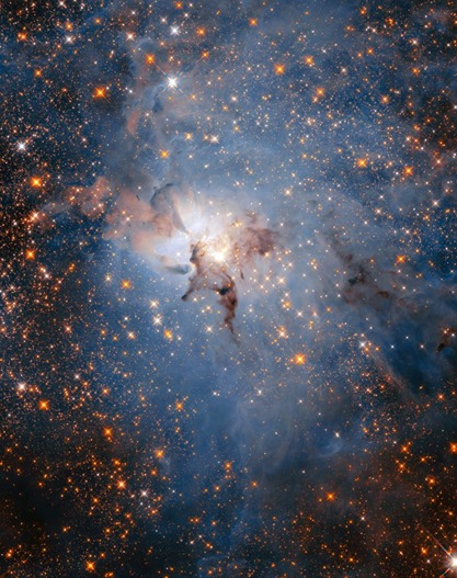 Infrared view of the Lagoon Nebula