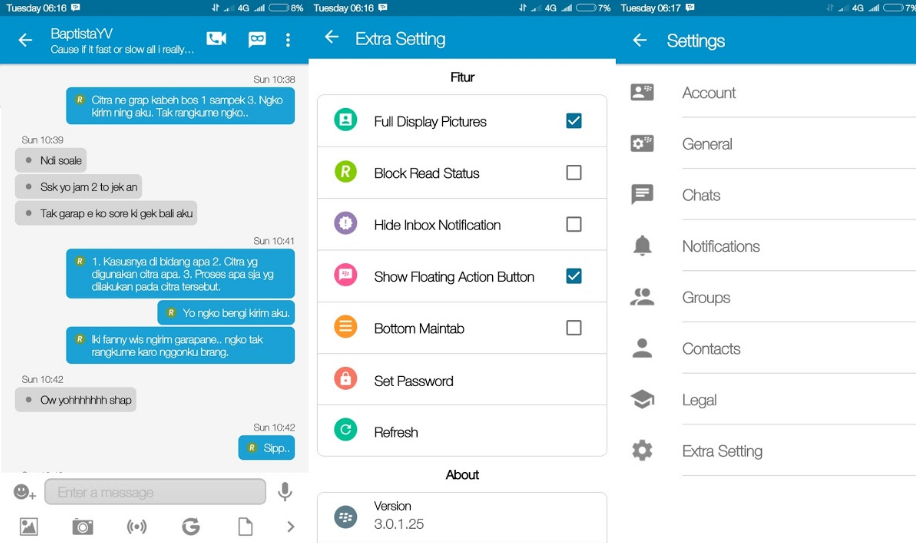 BBM Mod v3.0.1.25 Apk Standart Official Terbaru Tanpa Iklan