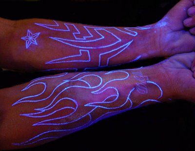 Black Light Tattoos