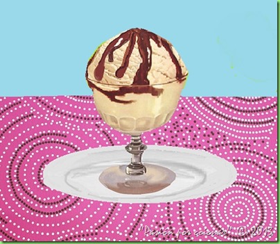 HELADO CON CHOCOLATE CALIENTE