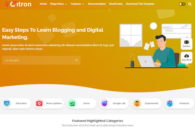 Citron Blogger Premium Theme