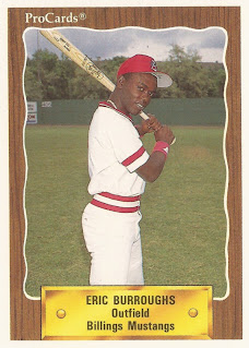 Eric Burroughs 1990 Billings Mustangs card