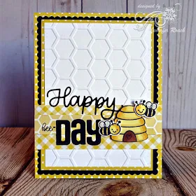 Sunny Studio Stamps: Just Bee-cause Customer Card by Jennifer Roach