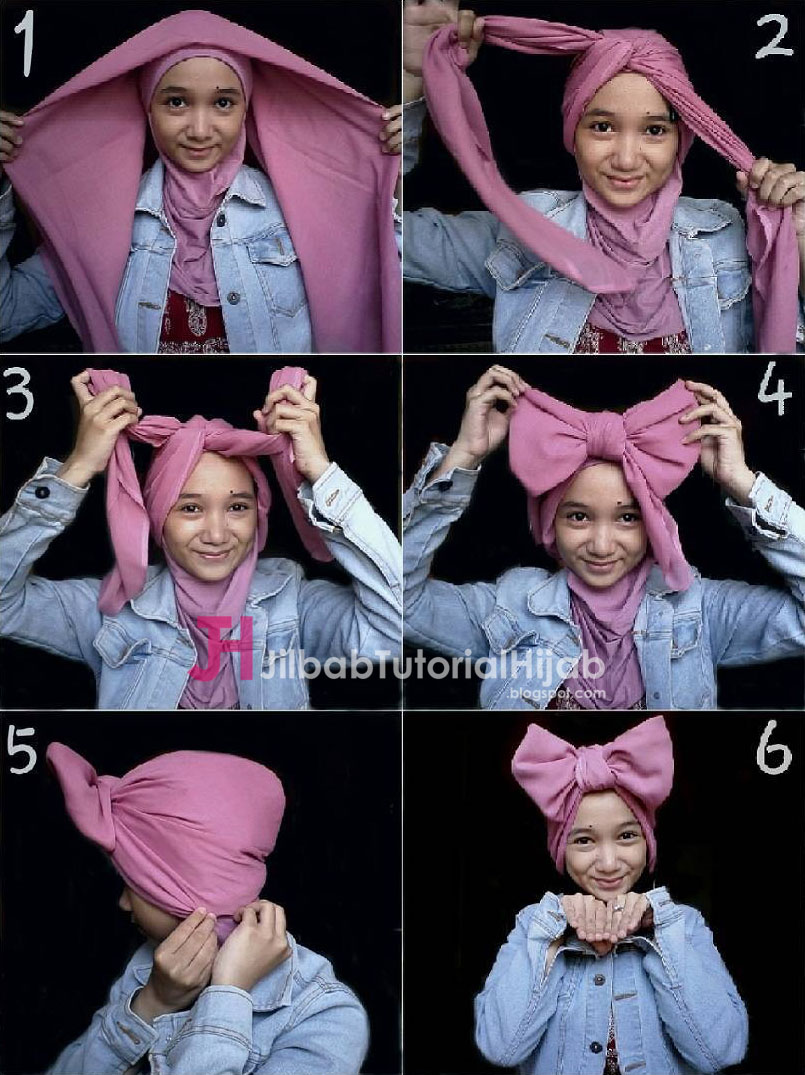 28 Gambarnya  Pashmina Lucu Paling Dicari Tutorial