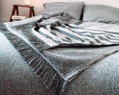 Handmade wool blanket couverture laine etsy