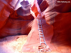 Waterholes Canyon, Page, Arizona, ultramarathon, ladder, slot canyon