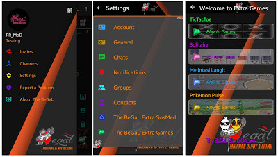 Download BBM MOD Black Orange V3.0.1.25 New Update (Extra Sosmed dan Games)