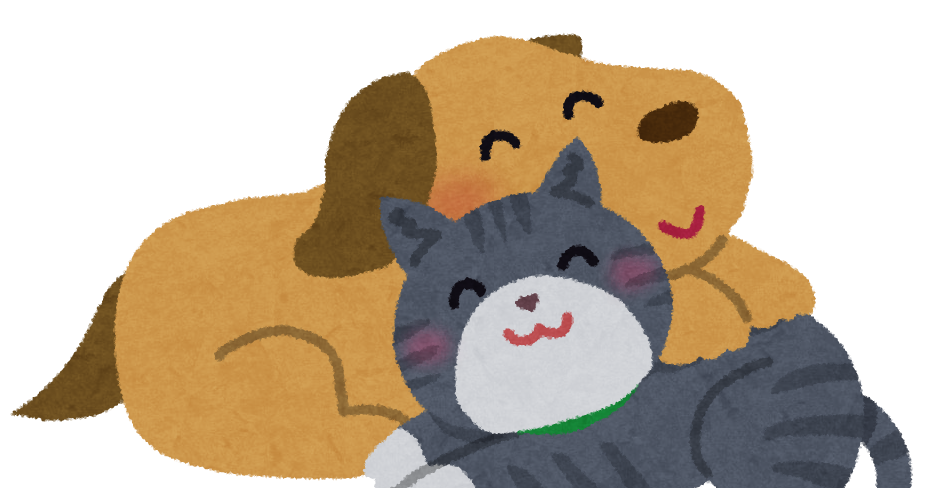 仲良しの犬と猫のイラスト かわいいフリー素材集 いらすとや