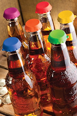 Image: FREEDco Beer and soda Savers | Silicone Rubber Reusable Bottle Caps | Easy On. Easy Off | Rubbery Cap has Good Grip