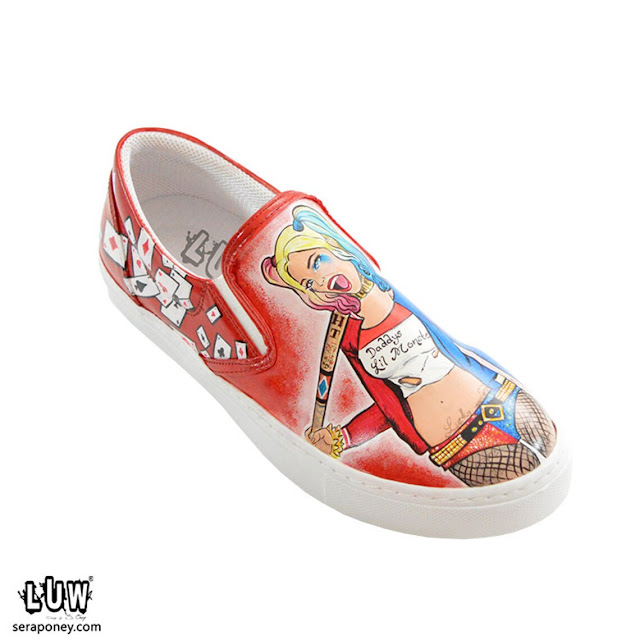 Harley Quinn Slip-on Custom Skate Shoes