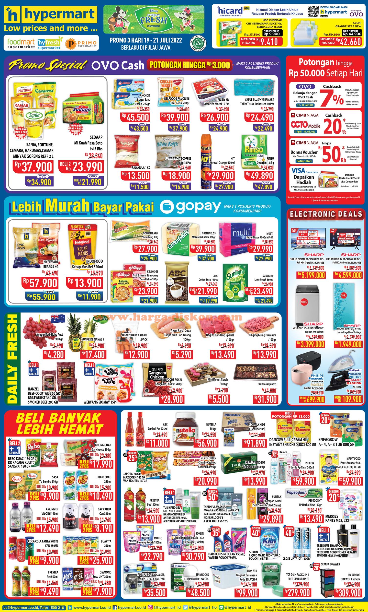 Promo HYPERMART Awal Pekan 19 - 21 Juli 2022