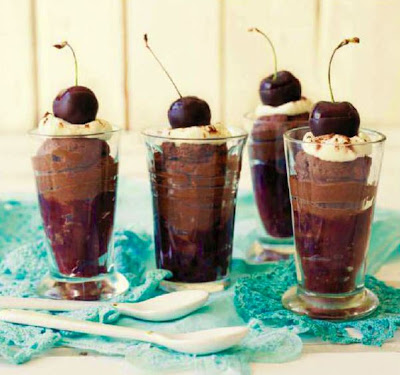 Cherries and Chocolate Mousse