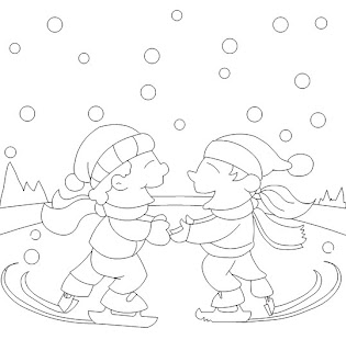 kids coloring pages, winter coloring pages