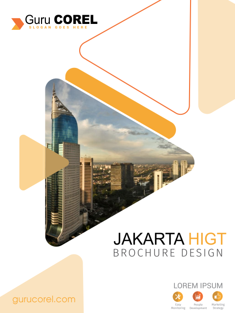 Cover Brosur Jakarta Hight CDR File Free | Design Corel