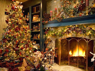 Fireplace Decorating for Christmas, Part 1