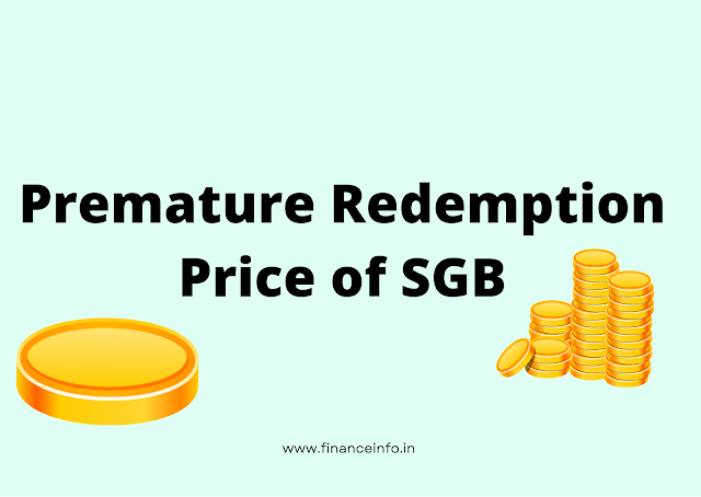 Premature Redemption Price SGB 2016 Series II and SGB 2016-17 Series II