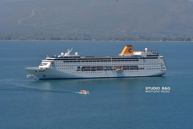 Στο Ναύπλιο το κρουαζιεροπλοιο "Costa Neoriviera" με 1.167 επιβάτες
