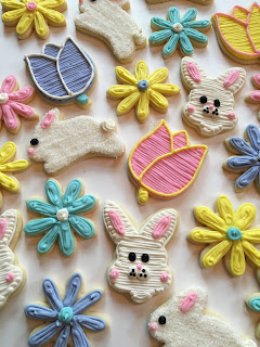 Easter themed sugar cookies
