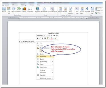 Membuat Daftar Isi untuk Skripsi dan Makalah dengan office 