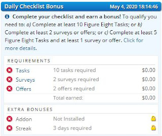 Daily Checklist Bonus