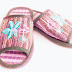Flower Design Pink Color Slipper for Women's 