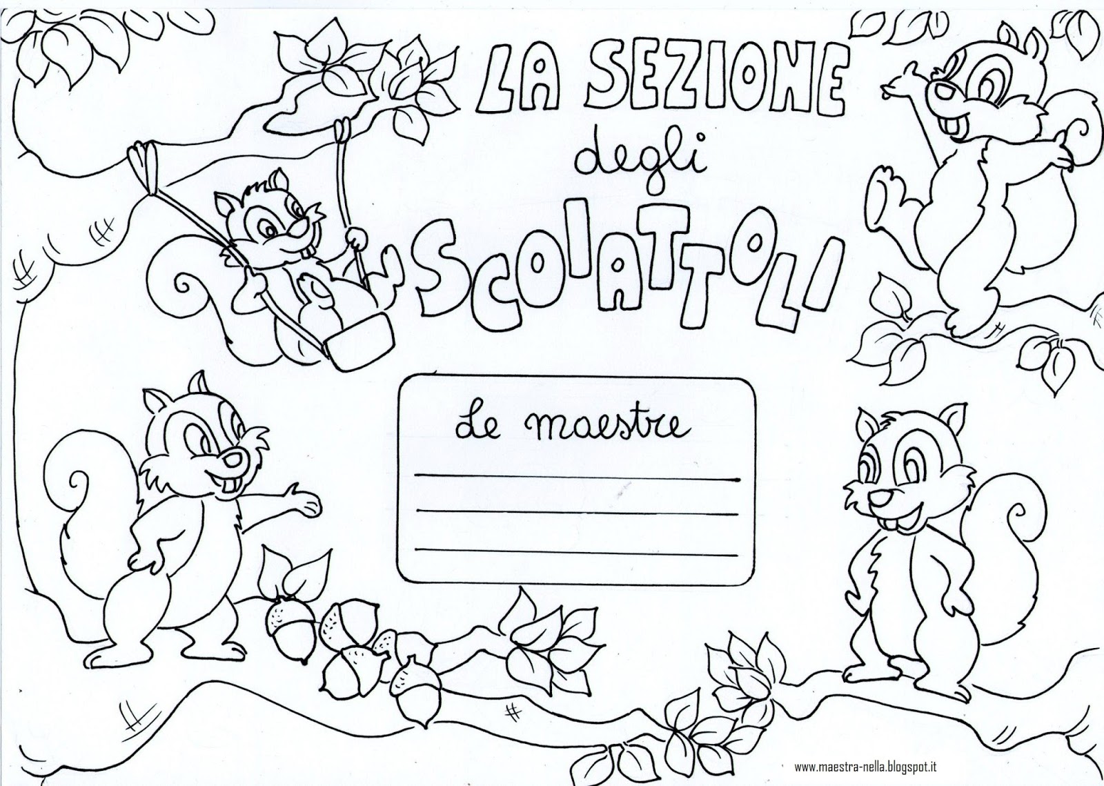 sezione scoiattoli