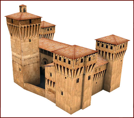 La Rocca Castle Papercraft