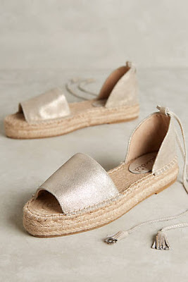 Women's shoes, heels, wedges, and sandals, bohemian style, from Anthropologie