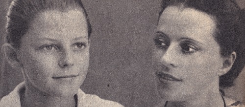 Gérard Philipe et sa mère ("Cinémonde", 1951) © famille Philip