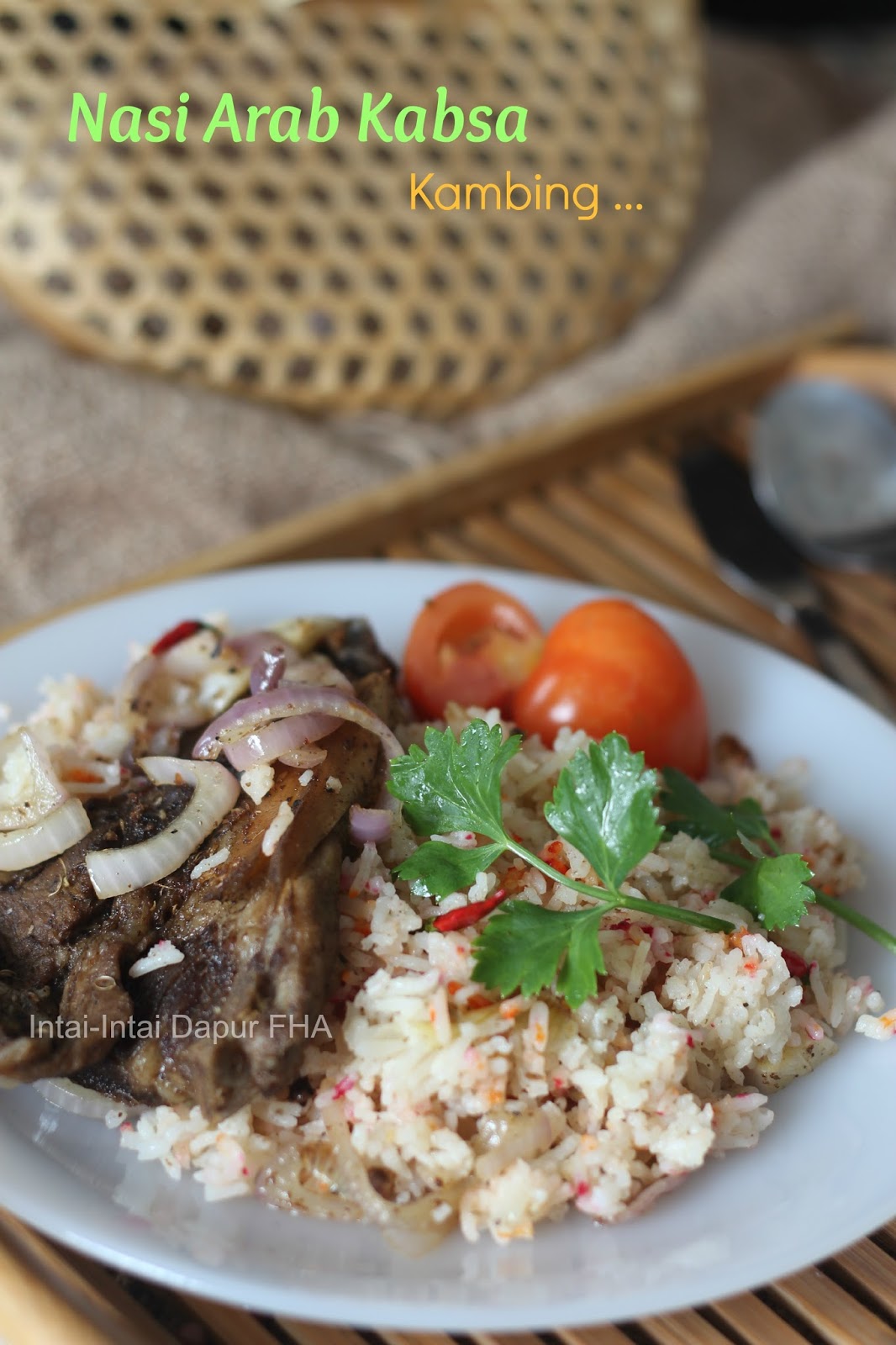 NASI ARAB KABSA Kambing  - FHA Selemak Santan